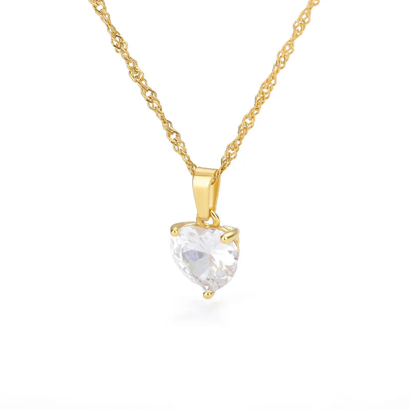 Zircon Heart Necklace