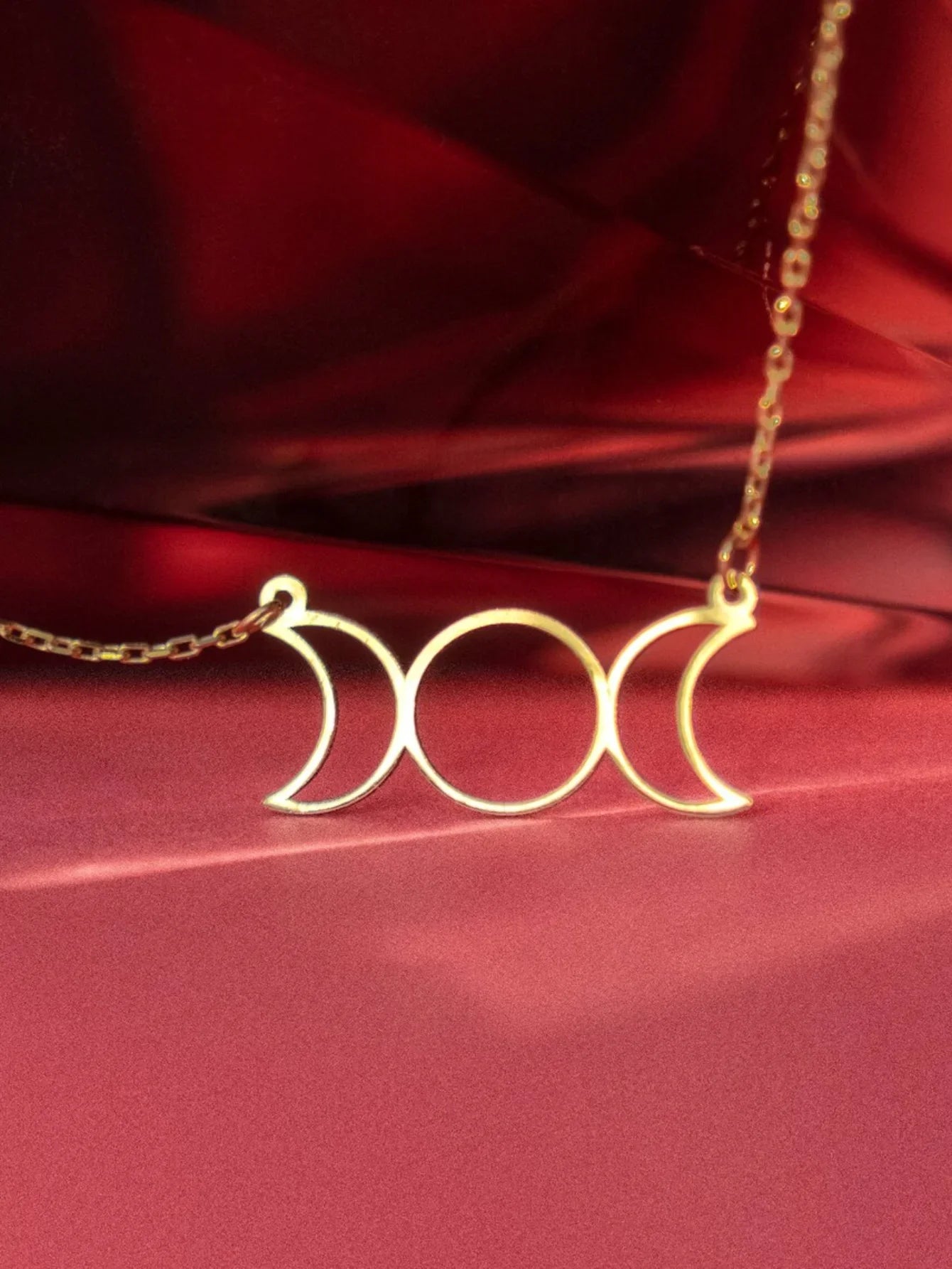 Triple Moon Necklace