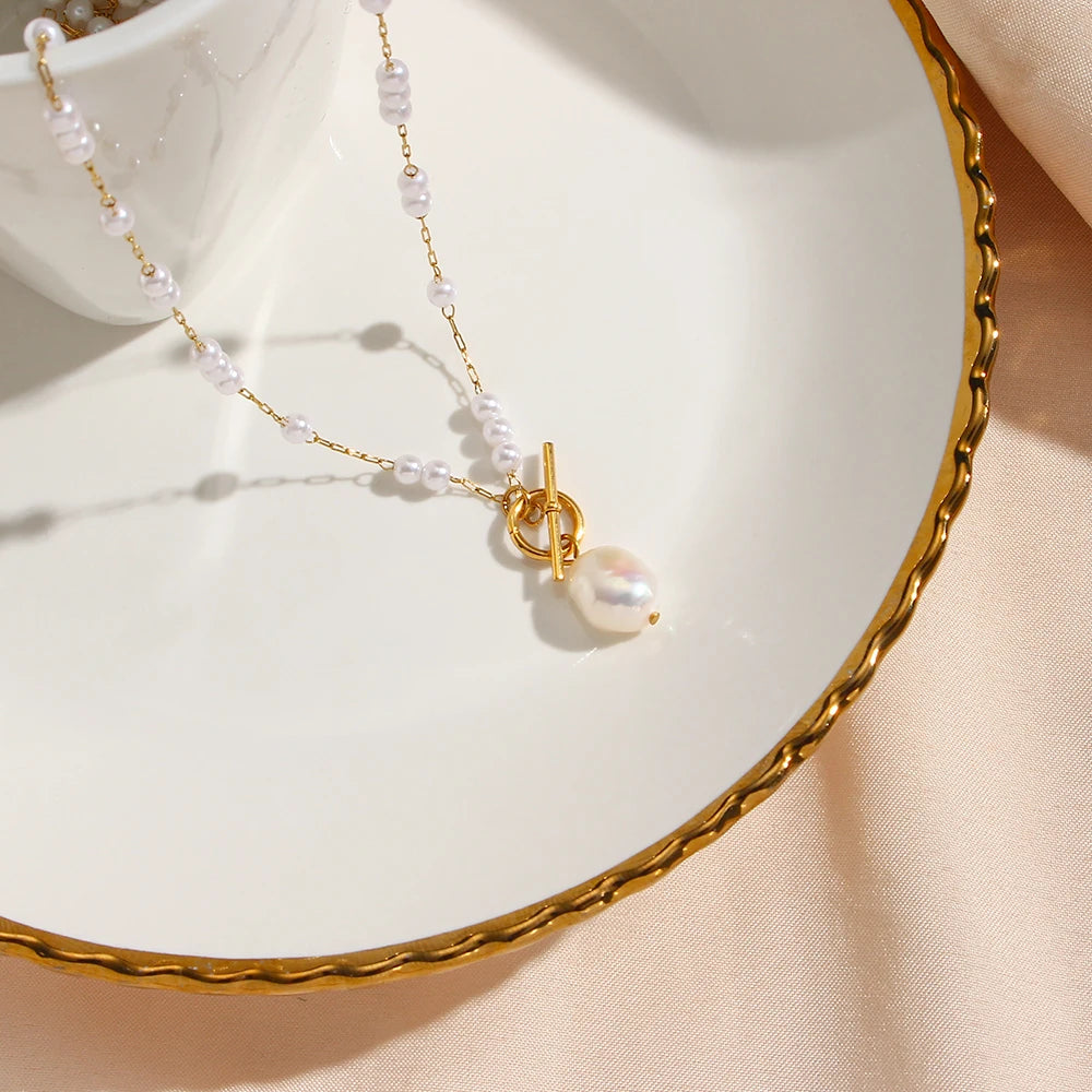 Round Pearl Necklace