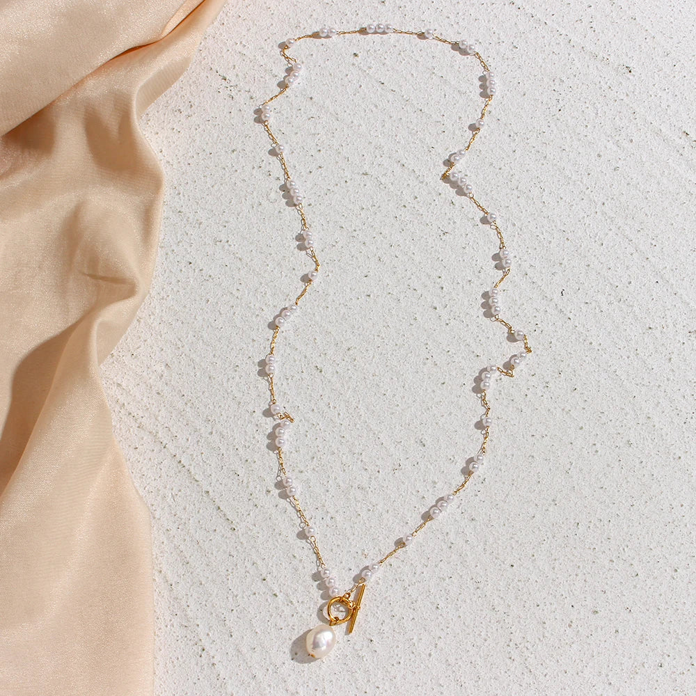 Round Pearl Necklace