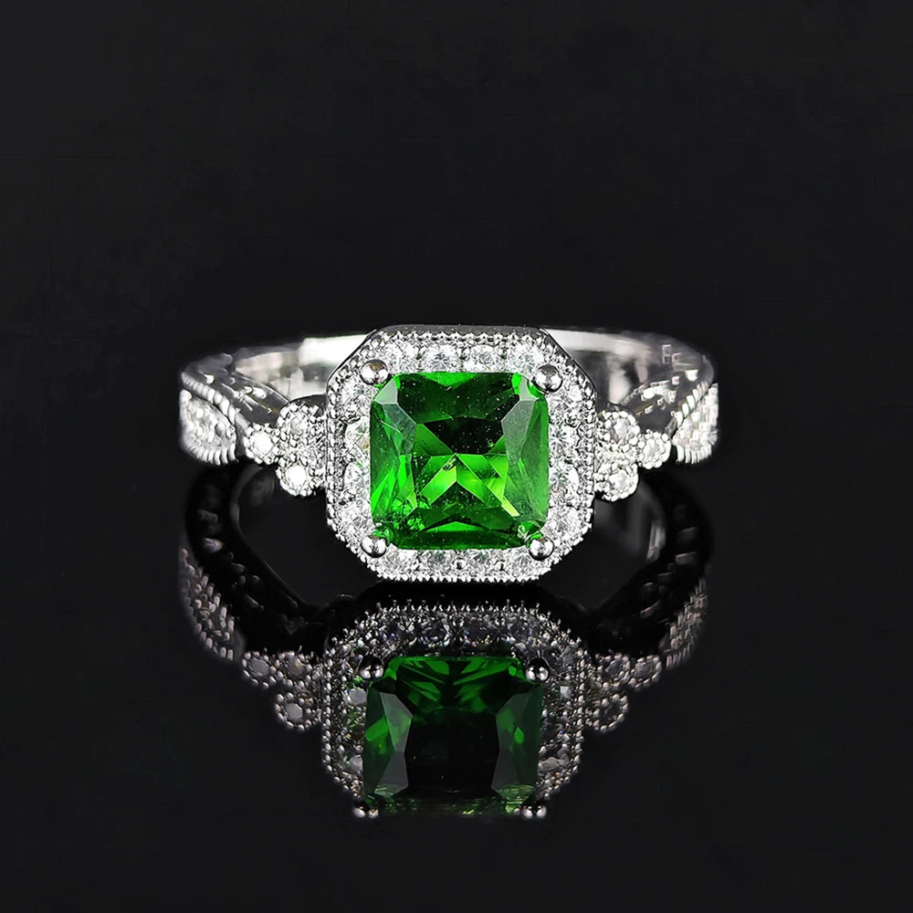 Moissanite Emerald