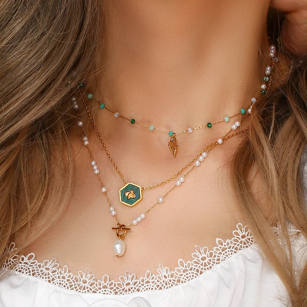 Round Pearl Necklace