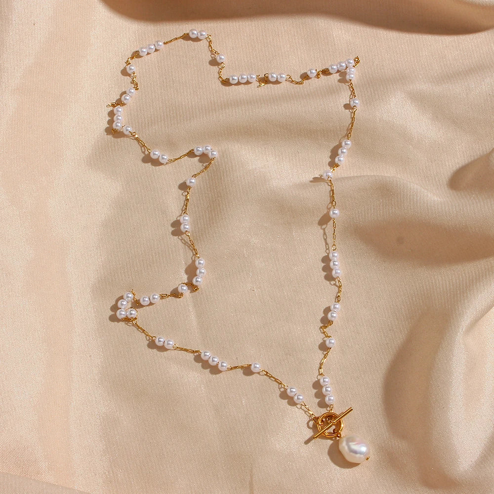 Round Pearl Necklace