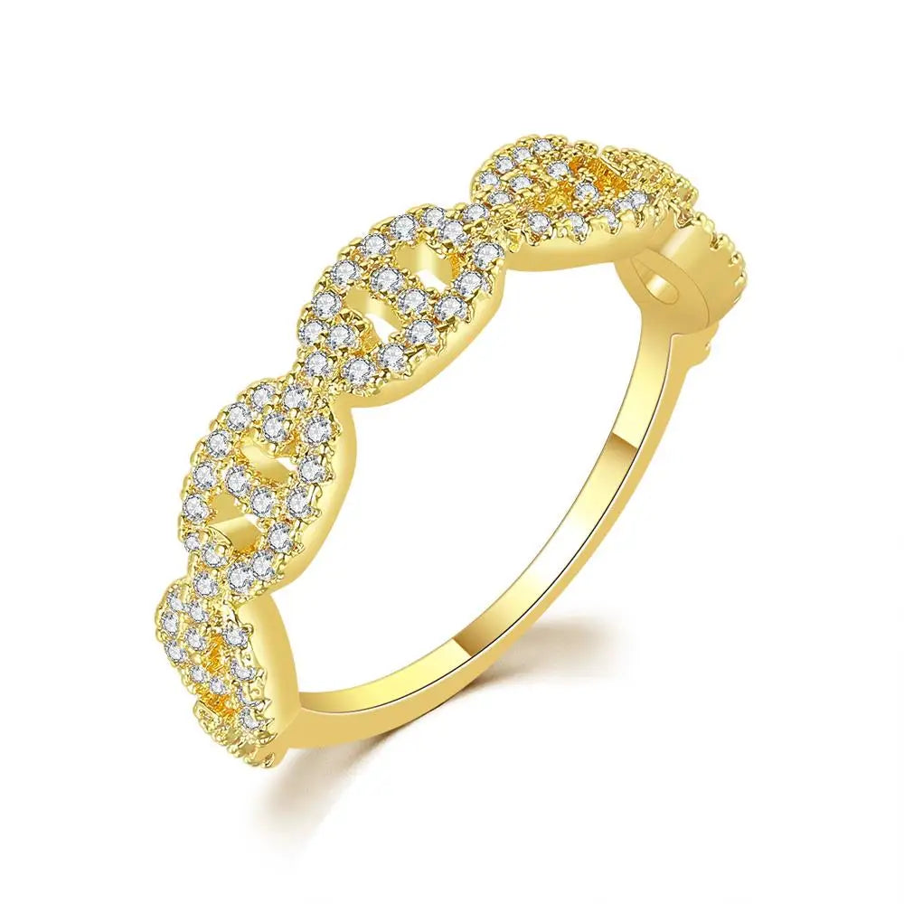 Iced Cuban Link Ring