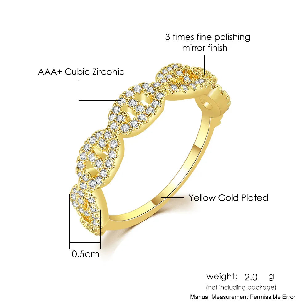 Iced Cuban Link Ring