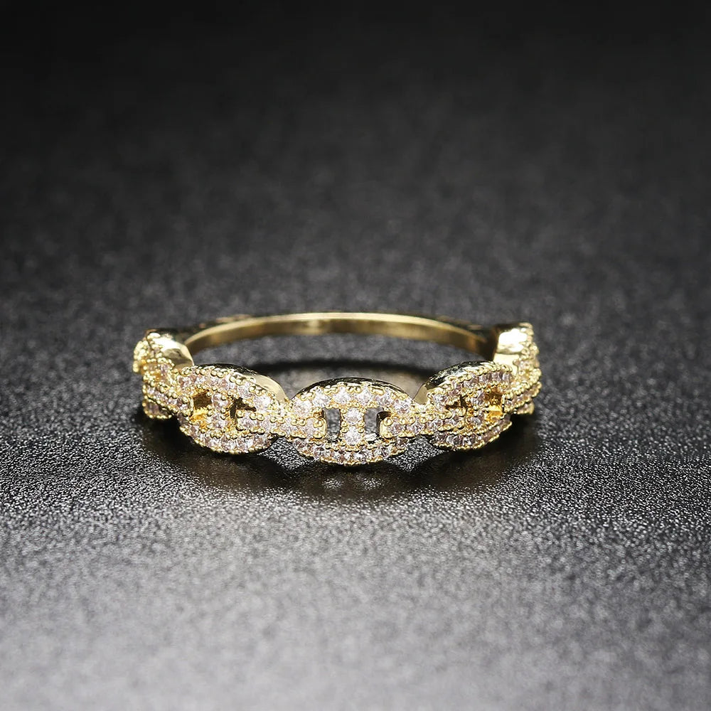 Iced Cuban Link Ring