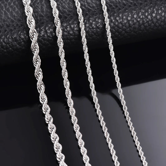Rope chain Zilver