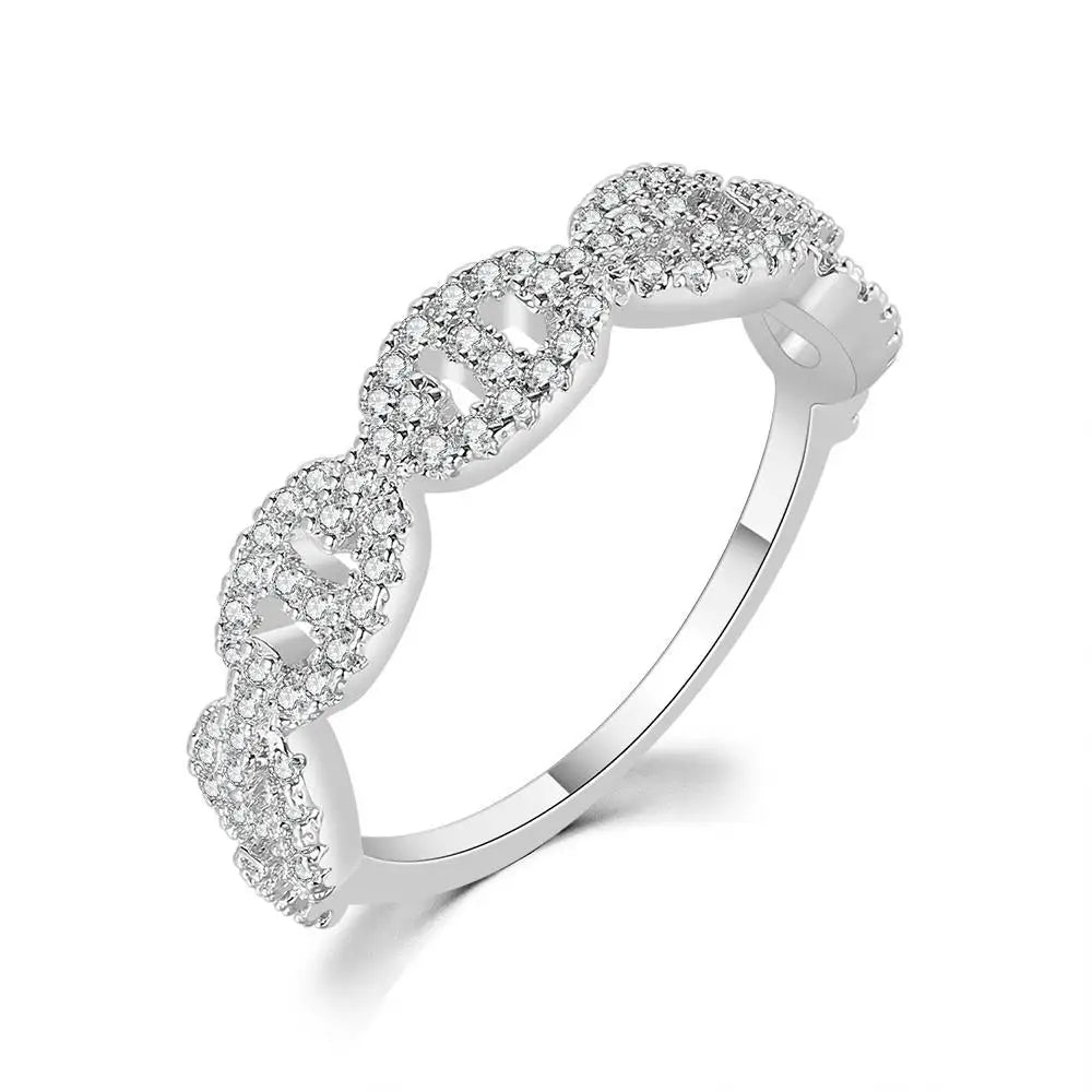 Iced Cuban Link Ring