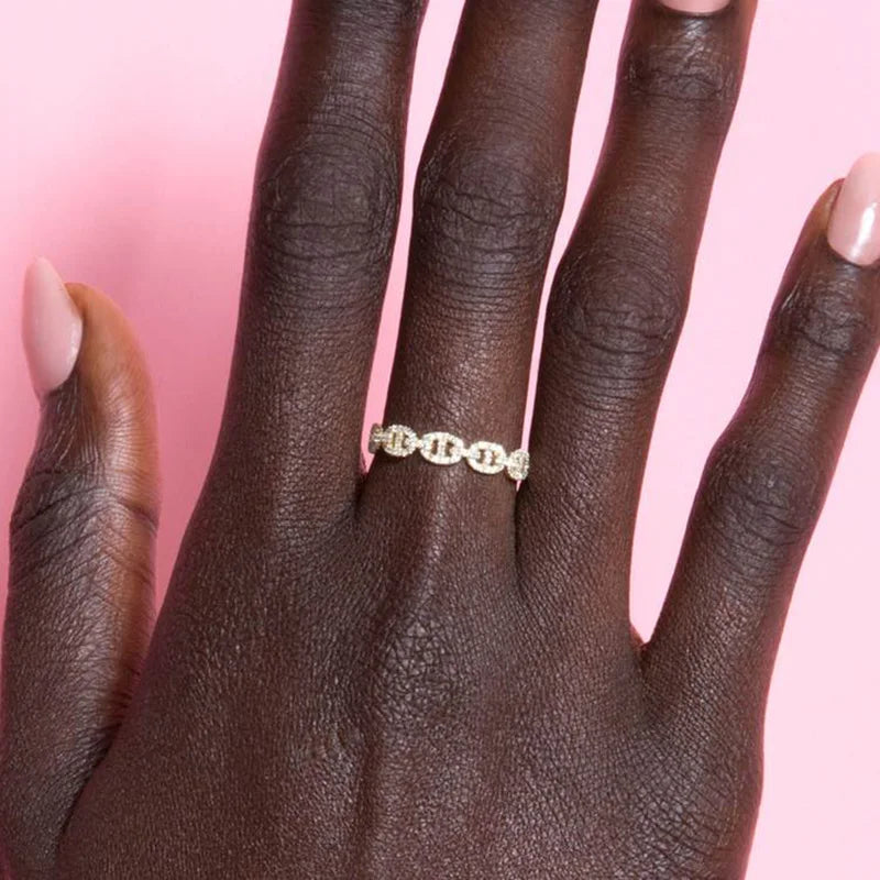 Iced Cuban Link Ring