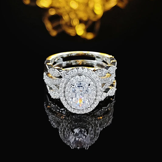Egg Shaped Zirconia Ring