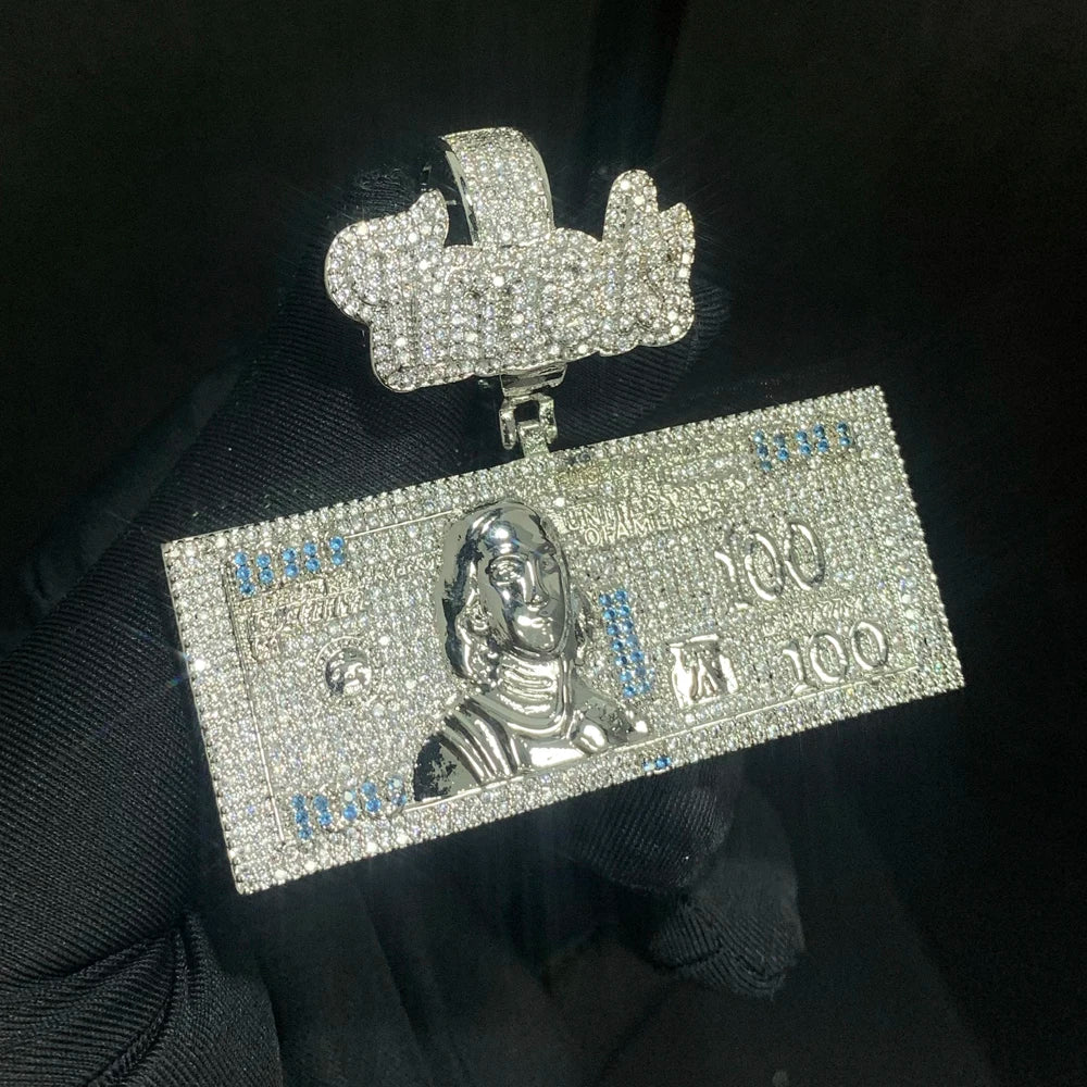 100 Dollar Bill Pendant