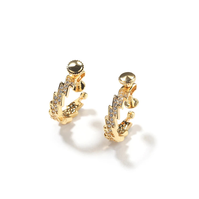 Lightning Clip Earring