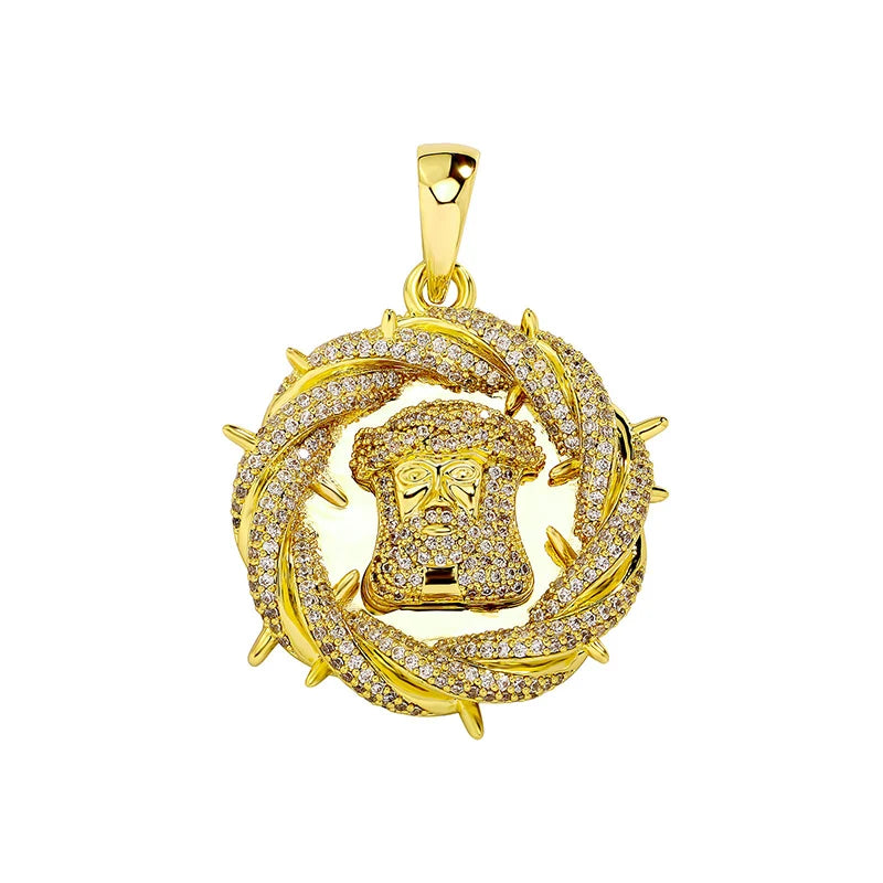 Round Jesus Piece