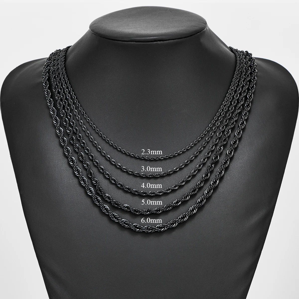 Rope Chain Zwart