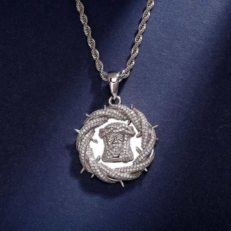 Round Jesus Piece