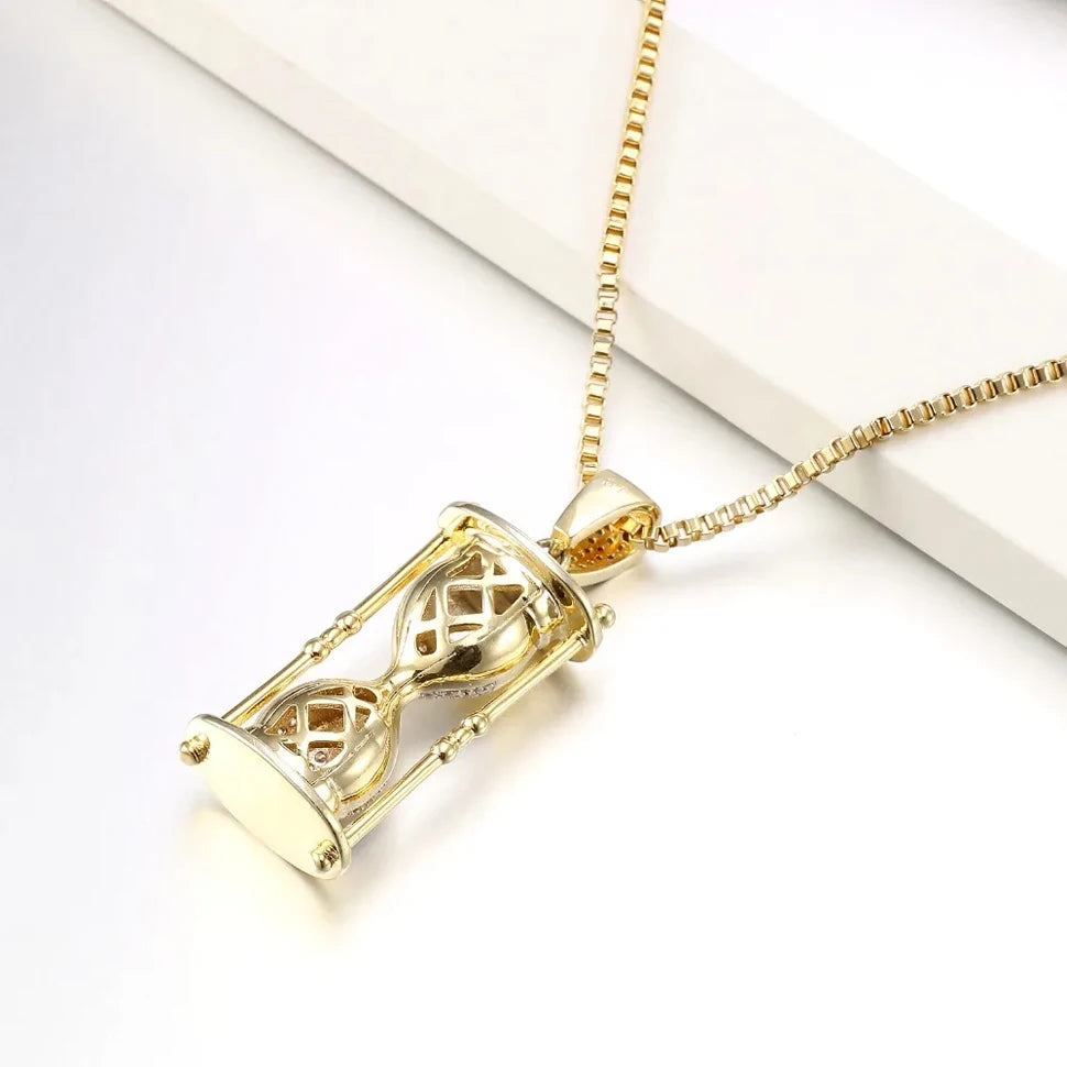 Hourglass Pendant (Chain included)