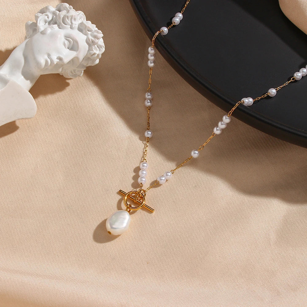 Round Pearl Necklace