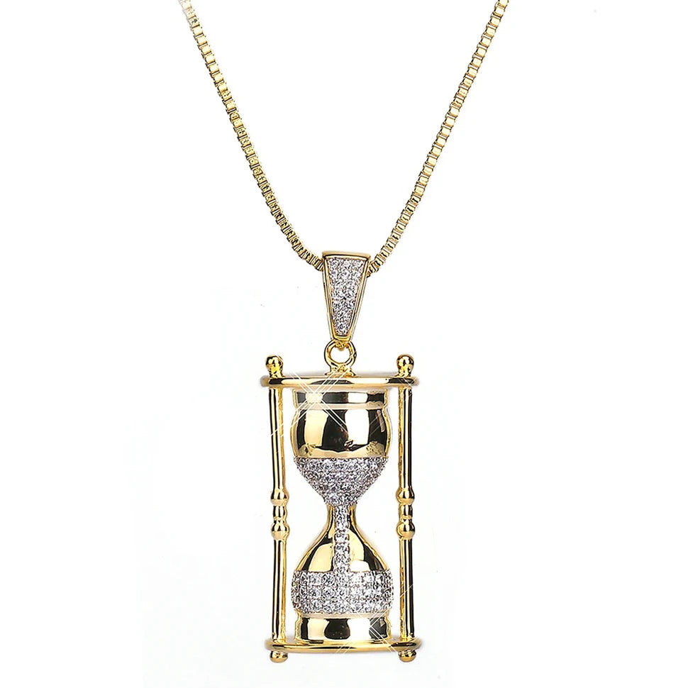 Hourglass Pendant (Chain included)
