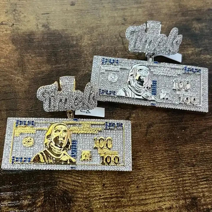 100 Dollar Bill Pendant