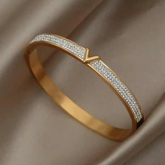Letter V Bangle