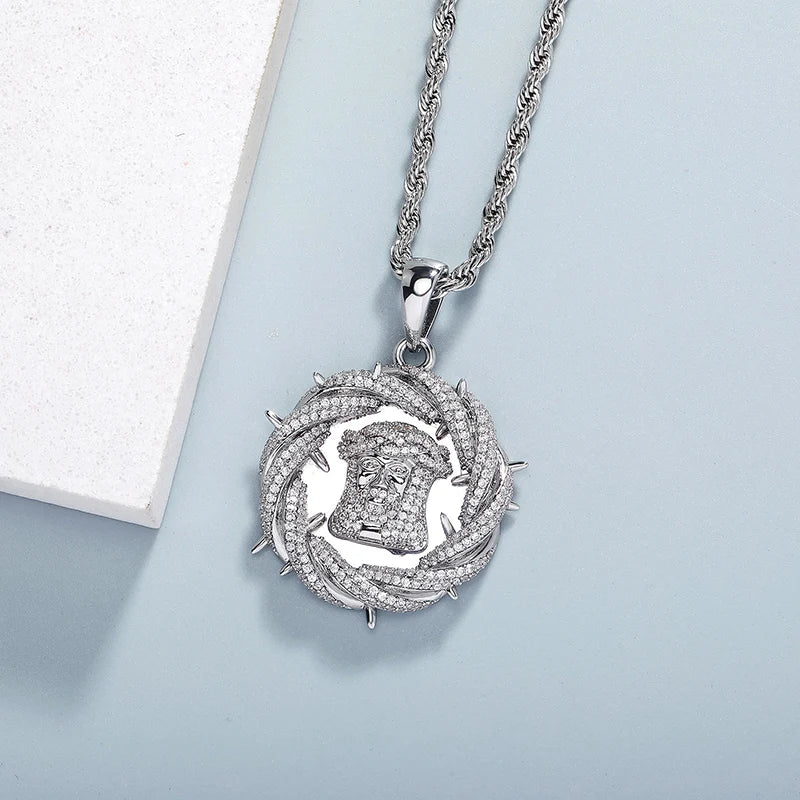 Round Jesus Piece