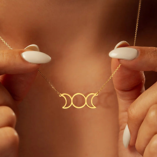 Triple Moon Necklace
