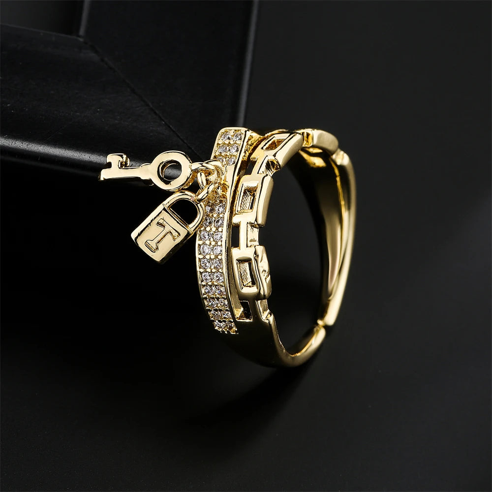 Lock & Key Ring